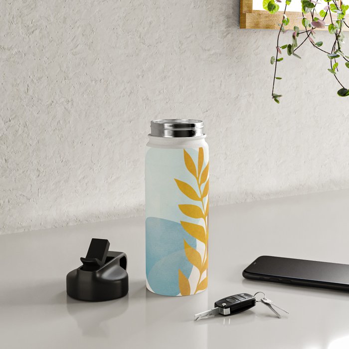 Soft Abstract Shapes 04 Water Bottle Gallery Image 4