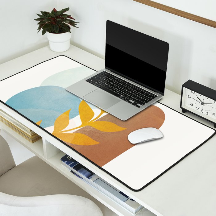 Soft Abstract Shapes 04 Desk Mat Gallery Image 2