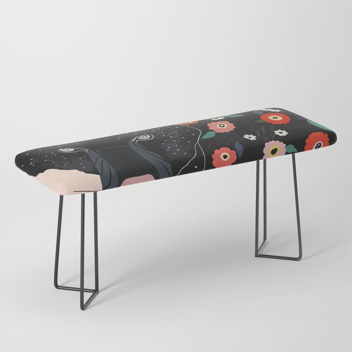 Floral Bear Bench Gallery Image 1