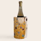 Gustav Klimt Style White Dog with Geometric Background  Wine Chiller Gallery Image 2