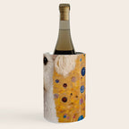 Gustav Klimt Style White Dog with Geometric Background  Wine Chiller Gallery Image 3