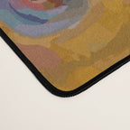 Gustav Klimt Style White Dog with Geometric Background  Desk Mat Gallery Image 4