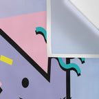 Memphis Pattern 25 - Miami Vice / 80s Retro / Palm Tree Wall Tapestry Gallery Image 3