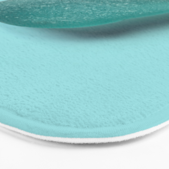 Sea glass on blue Bath Mat Gallery Image 3