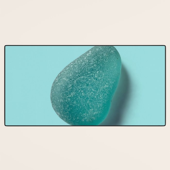 Sea glass on blue Desk Mat Gallery Image 3