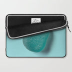 Sea glass on blue Laptop Sleeve Gallery Image 2