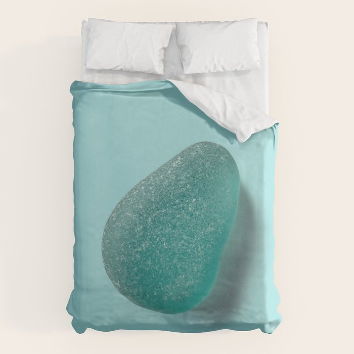 Sea glass on blue Duvet Cover Gallery Image 1