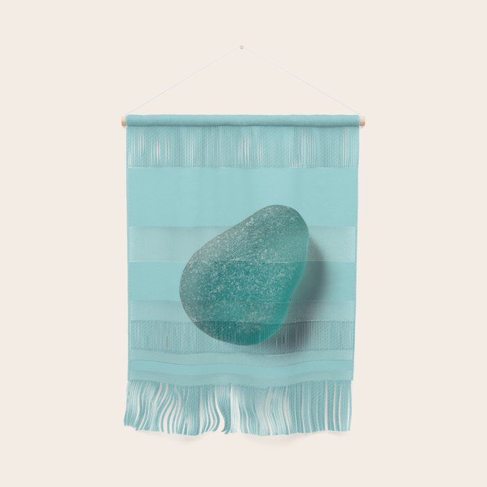 Sea glass on blue Wall Hanging Gallery Image 1