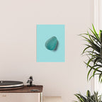 Sea glass on blue Poster Gallery Image 2