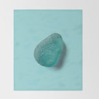 Sea glass on blue Throw Blanket Gallery Image 2