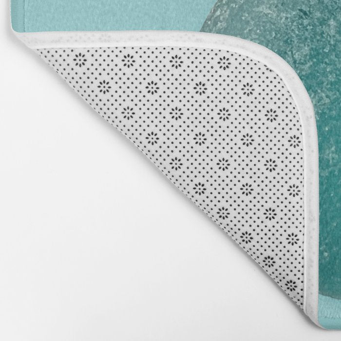 Sea glass on blue Bath Mat Gallery Image 2
