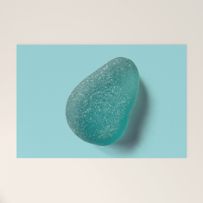 Sea glass on blue Welcome Mat Gallery Image 1