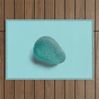 Sea glass on blue Outdoor Rug Gallery Image 1