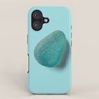 Sea glass on blue iPhone Case Gallery Image 1