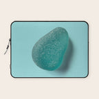 Sea glass on blue Laptop Sleeve Gallery Image 1