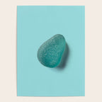 Sea glass on blue Poster Gallery Image 4