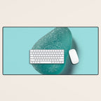 Sea glass on blue Desk Mat Gallery Image 1