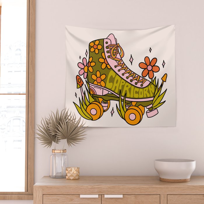 Capricorn Roller Skate Wall Tapestry Gallery Image 2
