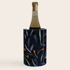 Midnight Floral Pattern #2 / Purple & Orange Wine Chiller Gallery Image 2
