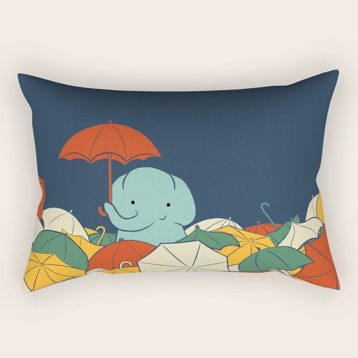 Umbrellaphant Rectangular Pillow Gallery Image 2