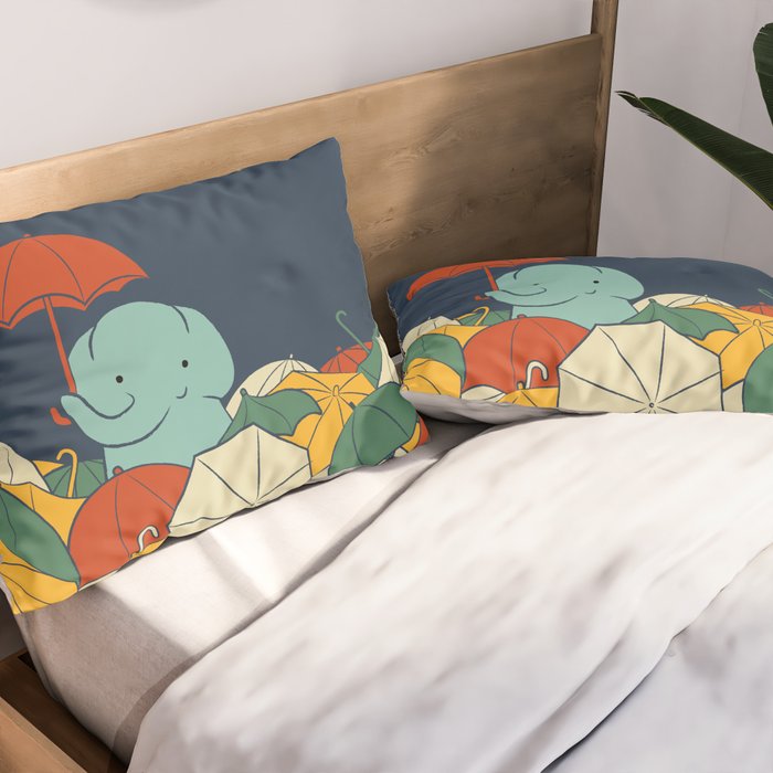 Umbrellaphant Pillow Sham Gallery Image 2