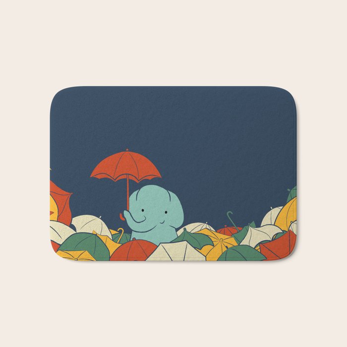 Umbrellaphant Bath Mat Gallery Image 1
