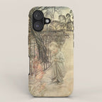 Art by Arthur Rackham from "PeterPan in Kensington Gardens," 1906 iPhone Case Gallery Image 1