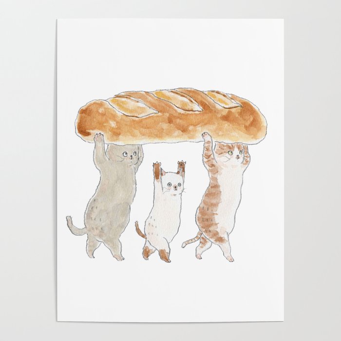 Teku Teku Bread Cats Poster Gallery Image 4