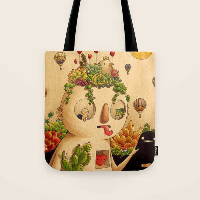 Succulent Man Tote Bag Gallery Image 1