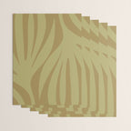 Abstract Maldives Leaves Minimalist Pattern in Olive Wrapping Paper Gallery Image 3