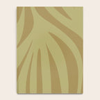 Abstract Maldives Leaves Minimalist Pattern in Olive Notebook Gallery Image 4