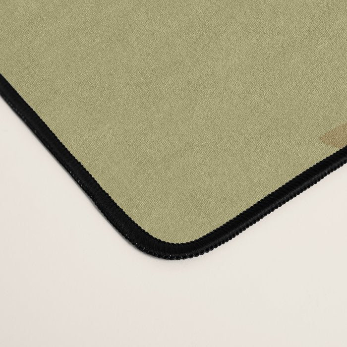 Abstract Maldives Leaves Minimalist Pattern in Olive Desk Mat Gallery Image 4