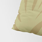 Abstract Maldives Leaves Minimalist Pattern in Olive Pillow Sham Gallery Image 4