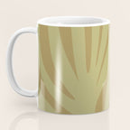 Abstract Maldives Leaves Minimalist Pattern in Olive Coffee Mug Gallery Image 3