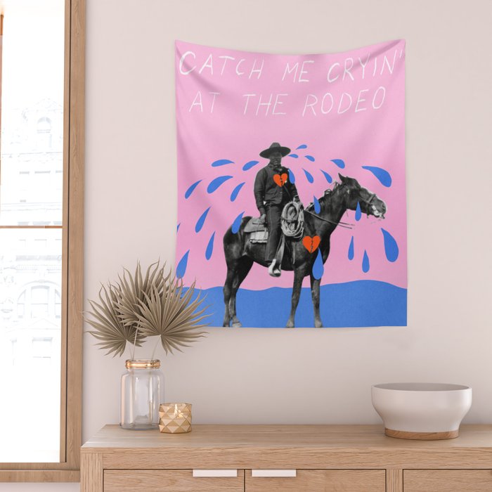 Cryin' at the Rodeo Wall Tapestry Gallery Image 2