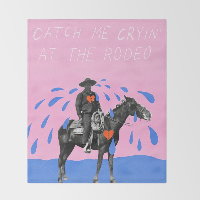 Cryin' at the Rodeo Throw Blanket Gallery Image 2