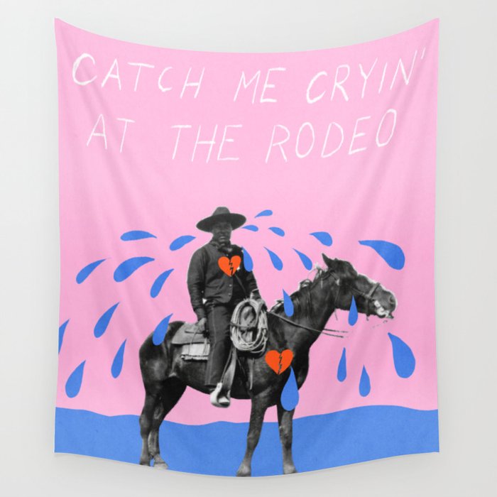 Cryin' at the Rodeo Wall Tapestry Gallery Image 1