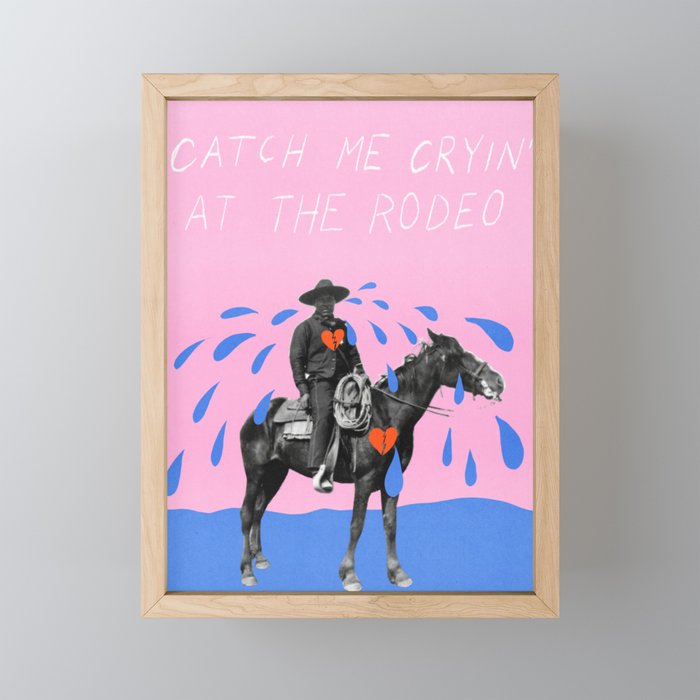 Cryin' at the Rodeo Mini Art Print Gallery Image 1