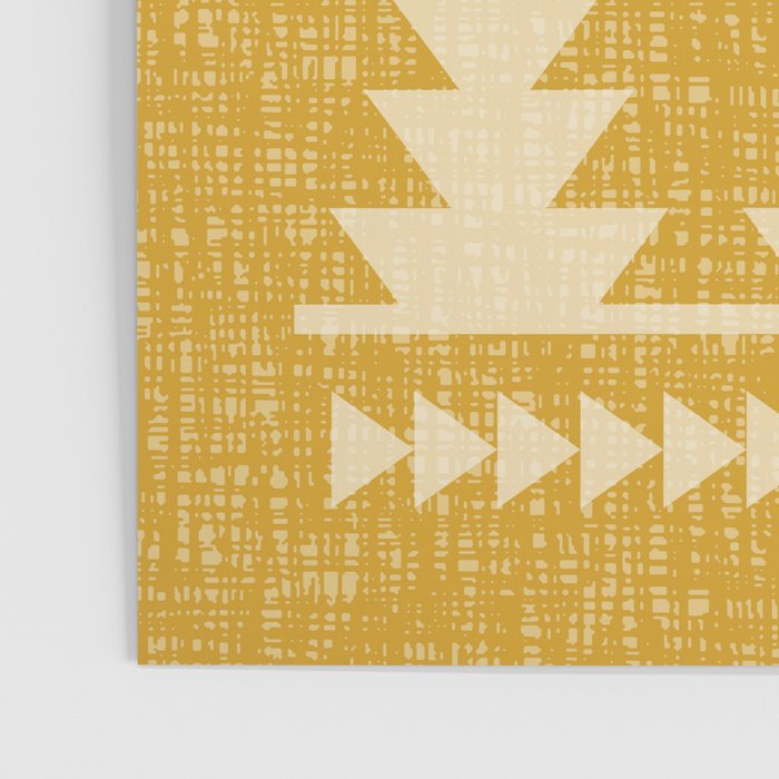 Southwestern Pattern 136 Yellow Poster Gallery Image 3