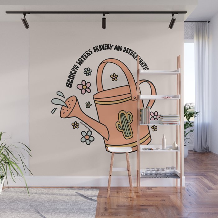 Scorpio Watering Can Wall Mural Gallery Image 1