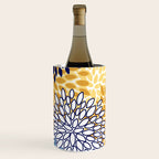 Floral Blooms, Yellow and Blue Flowers Wine Chiller Gallery Image 2