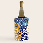Floral Blooms, Yellow and Blue Flowers Wine Chiller Gallery Image 3