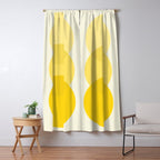 Golden Sunshine Circle Abstract Window Curtain Gallery Image 5