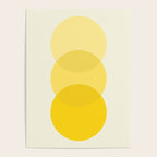 Golden Sunshine Circle Abstract Poster Gallery Image 4