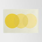 Golden Sunshine Circle Abstract Rug Gallery Image 2