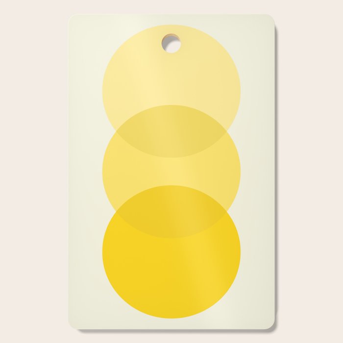 Golden Sunshine Circle Abstract Cutting Board Gallery Image 1