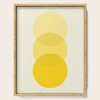 Golden Sunshine Circle Abstract Serving Tray Gallery Image 1