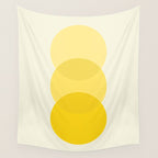 Golden Sunshine Circle Abstract Wall Tapestry Gallery Image 4