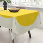Golden Sunshine Circle Abstract Tablecloth Gallery Image 3