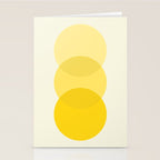 Golden Sunshine Circle Abstract Stationery Card Gallery Image 2